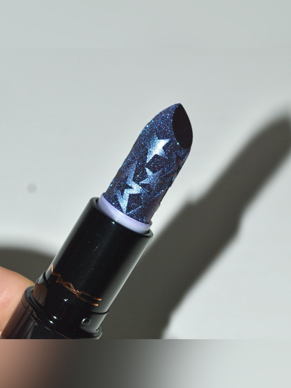 MAC Cosmetics Kiss Of Stars Lipstick *ASTERISK* Blue Purple Limited Edition BNIB - Picture 3 of 10